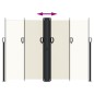 vidaXL Seitenmarkise Ausziehbar Creme 180x600 cm vidaXL Seitenmarkise Ausziehbar Creme 180x600 cm