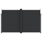 vidaXL Seitenmarkise Ausziehbar Schwarz 200x600 cm