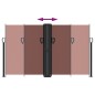 vidaXL Seitenmarkise Ausziehbar Braun 140x600 cm vidaXL Seitenmarkise Ausziehbar Braun 140x600 cm