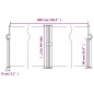 vidaXL Seitenmarkise Ausziehbar Braun 140x600 cm vidaXL Seitenmarkise Ausziehbar Braun 140x600 cm