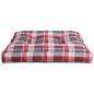 vidaXL Palettenkissen Rot Karomuster 80x80x12 cm Stoff vidaXL Palettenkissen Rot Karomuster 80x80x12 cm Stoff