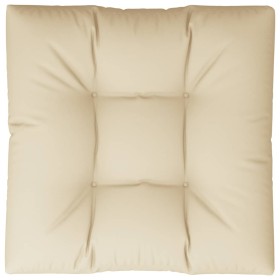 vidaXL Palettenkissen Beige 80x80x12 cm Stoff