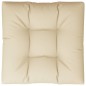 vidaXL Palettenkissen Beige 80x80x12 cm Stoff vidaXL Palettenkissen Beige 80x80x12 cm Stoff