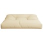 vidaXL Palettenkissen Beige 80x80x12 cm Stoff vidaXL Palettenkissen Beige 80x80x12 cm Stoff