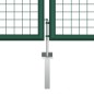 vidaXL Mesh-Gartentor Stahl 400 x 125 cm Grün vidaXL Mesh-Gartentor Stahl 400 x 125 cm Grün