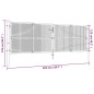 vidaXL Mesh-Gartentor Stahl 400 x 125 cm Grün vidaXL Mesh-Gartentor Stahl 400 x 125 cm Grün