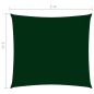 vidaXL Sonnensegel Oxford-Gewebe Quadratisch 3x3 m Dunkelgrün vidaXL Sonnensegel Oxford-Gewebe Quadratisch 3x3 m Dunkelgrün