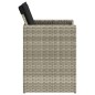 vidaXL Gartenstühle mit Kissen 4 Stk. Hellgrau Poly Rattan vidaXL Gartenstühle mit Kissen 4 Stk. Hellgrau Poly Rattan