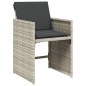 vidaXL 13-tlg. Garten-Essgruppe mit Kissen Hellgrau Poly Rattan vidaXL 13-tlg. Garten-Essgruppe mit Kissen Hellgrau Poly Rattan