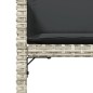 vidaXL 13-tlg. Garten-Essgruppe mit Kissen Hellgrau Poly Rattan vidaXL 13-tlg. Garten-Essgruppe mit Kissen Hellgrau Poly Rattan