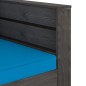 2-tlg. Garten-Lounge-Set mit Kissen Grau Imprägniertes Holz 2-tlg. Garten-Lounge-Set mit Kissen Grau Imprägniertes Holz