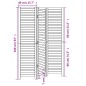 vidaXL 3-tlg. Raumteiler Schwarz Massivholz Paulownia vidaXL 3-tlg. Raumteiler Schwarz Massivholz Paulownia