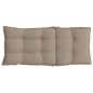 vidaXL Hochlehner-Auflagen 2 Stk. Taupe Oxford-Gewebe vidaXL Hochlehner-Auflagen 2 Stk. Taupe Oxford-Gewebe