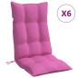 vidaXL Hochlehner-Auflagen 6 Stk. Rosa Oxford-Gewebe vidaXL Hochlehner-Auflagen 6 Stk. Rosa Oxford-Gewebe