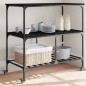 vidaXL Küchenwagen Schwarz 100x50x95 cm Holzwerkstoff vidaXL Küchenwagen Schwarz 100x50x95 cm Holzwerkstoff