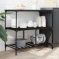vidaXL Küchenwagen Schwarz 100x50x95 cm Holzwerkstoff vidaXL Küchenwagen Schwarz 100x50x95 cm Holzwerkstoff