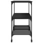 vidaXL Küchenwagen Schwarz 100x50x95 cm Holzwerkstoff vidaXL Küchenwagen Schwarz 100x50x95 cm Holzwerkstoff