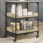 vidaXL Küchenwagen Sonoma-Eiche 60x41x80,5 cm Holzwerkstoff vidaXL Küchenwagen Sonoma-Eiche 60x41x80,5 cm Holzwerkstoff