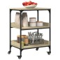 vidaXL Küchenwagen Sonoma-Eiche 60x41x80,5 cm Holzwerkstoff vidaXL Küchenwagen Sonoma-Eiche 60x41x80,5 cm Holzwerkstoff