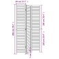 vidaXL 3-tlg. Raumteiler Schwarz Massivholz Paulownia vidaXL 3-tlg. Raumteiler Schwarz Massivholz Paulownia