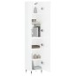 Highboard Hochglanz-Weiß 34,5x34x180 cm Holzwerkstoff Highboard Hochglanz-Weiß 34,5x34x180 cm Holzwerkstoff