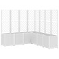 vidaXL Pflanzkübel mit Rankgitter Weiß 160x160x140 cm PP vidaXL Pflanzkübel mit Rankgitter Weiß 160x160x140 cm PP