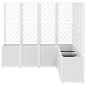 vidaXL Pflanzkübel mit Rankgitter Weiß 160x160x140 cm PP vidaXL Pflanzkübel mit Rankgitter Weiß 160x160x140 cm PP