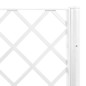 vidaXL Pflanzkübel mit Rankgitter Weiß 160x160x140 cm PP vidaXL Pflanzkübel mit Rankgitter Weiß 160x160x140 cm PP