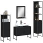 vidaXL 4-tlg. Badmöbel-Set Schwarz Holzwerkstoff vidaXL 4-tlg. Badmöbel-Set Schwarz Holzwerkstoff