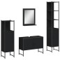 vidaXL 4-tlg. Badmöbel-Set Schwarz Holzwerkstoff vidaXL 4-tlg. Badmöbel-Set Schwarz Holzwerkstoff