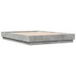 vidaXL Bettgestell mit LED Betongrau 140x190 cm vidaXL Bettgestell mit LED Betongrau 140x190 cm