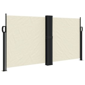 vidaXL Seitenmarkise Ausziehbar Creme 120x600 cm