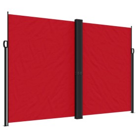 vidaXL Seitenmarkise Ausziehbar Rot 220x600 cm