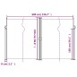 vidaXL Seitenmarkise Ausziehbar Rot 220x600 cm vidaXL Seitenmarkise Ausziehbar Rot 220x600 cm
