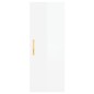 Highboard Hochglanz-Weiß 34,5x34x180 cm Holzwerkstoff Highboard Hochglanz-Weiß 34,5x34x180 cm Holzwerkstoff