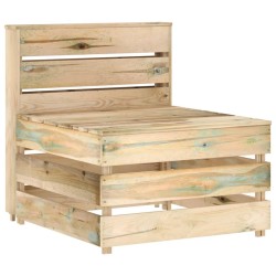 12-tlg. Garten-Lounge-Set Grün Imprägniertes Kiefernholz