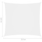 vidaXL Sonnensegel Oxford-Gewebe Quadratisch 2,5x2,5 m Weiß