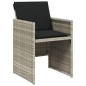 vidaXL 11-tlg. Garten-Essgruppe mit Kissen Hellgrau Poly Rattan vidaXL 11-tlg. Garten-Essgruppe mit Kissen Hellgrau Poly Rattan