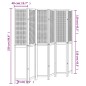 vidaXL 6-tlg. Raumteiler Dunkelbraun Massivholz Paulownia vidaXL 6-tlg. Raumteiler Dunkelbraun Massivholz Paulownia
