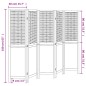 vidaXL 5-tlg. Raumteiler Dunkelbraun Massivholz Paulownia vidaXL 5-tlg. Raumteiler Dunkelbraun Massivholz Paulownia