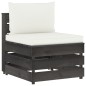 vidaXL 5-tlg. Garten-Lounge-Set mit Kissen Grau Imprägniertes Holz vidaXL 5-tlg. Garten-Lounge-Set mit Kissen Grau Imprägniertes Holz
