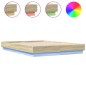 vidaXL Bettgestell mit LED Sonoma-Eiche 160x200 cm vidaXL Bettgestell mit LED Sonoma-Eiche 160x200 cm