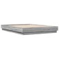 vidaXL Bettgestell mit LED Grau Sonoma-Eiche 120x200 cm vidaXL Bettgestell mit LED Grau Sonoma-Eiche 120x200 cm