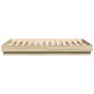 vidaXL Bettgestell mit LED Sonoma-Eiche 150x200 cm vidaXL Bettgestell mit LED Sonoma-Eiche 150x200 cm