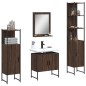 vidaXL 4-tlg. Badmöbel-Set Braun Eichen-Optik Holzwerkstoff vidaXL 4-tlg. Badmöbel-Set Braun Eichen-Optik Holzwerkstoff