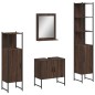 vidaXL 4-tlg. Badmöbel-Set Braun Eichen-Optik Holzwerkstoff vidaXL 4-tlg. Badmöbel-Set Braun Eichen-Optik Holzwerkstoff