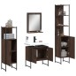 vidaXL 4-tlg. Badmöbel-Set Braun Eichen-Optik Holzwerkstoff vidaXL 4-tlg. Badmöbel-Set Braun Eichen-Optik Holzwerkstoff