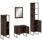 vidaXL 4-tlg. Badmöbel-Set Braun Eichen-Optik Holzwerkstoff vidaXL 4-tlg. Badmöbel-Set Braun Eichen-Optik Holzwerkstoff