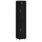 Highboard Schwarz 34,5x34x180 cm Holzwerkstoff Highboard Schwarz 34,5x34x180 cm Holzwerkstoff