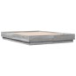 vidaXL Bettgestell mit LED Grau Sonoma-Eiche 120x190 cm vidaXL Bettgestell mit LED Grau Sonoma-Eiche 120x190 cm